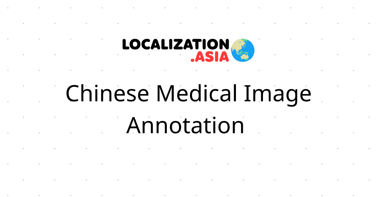 Chinese Medical Image Annotation 