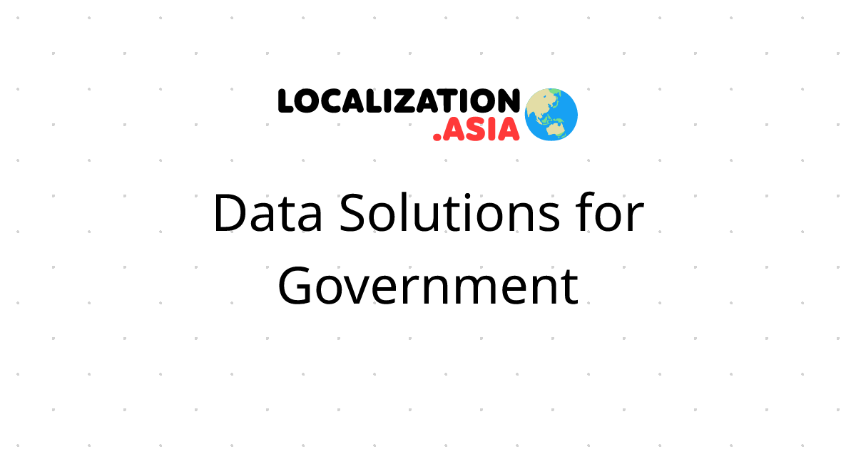 Data Solutions for Government