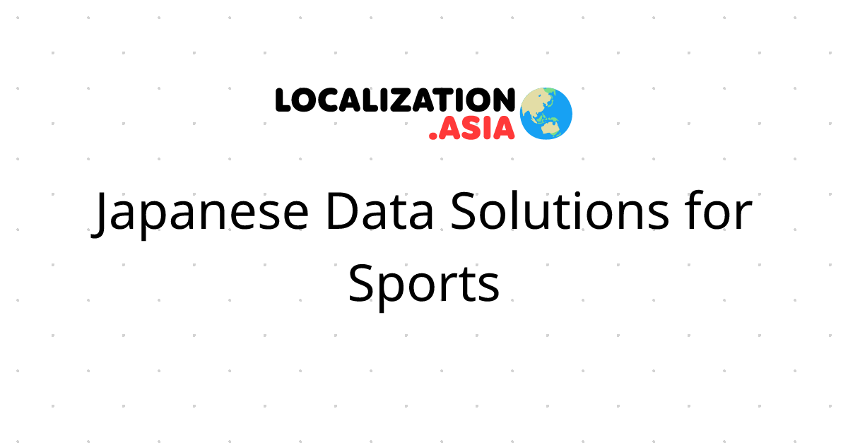 Japanese Data Solutions for Sports