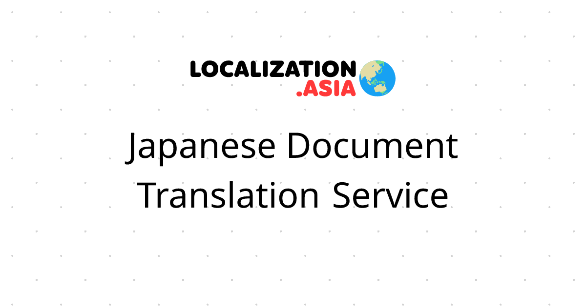 Japanese Document Translation Service