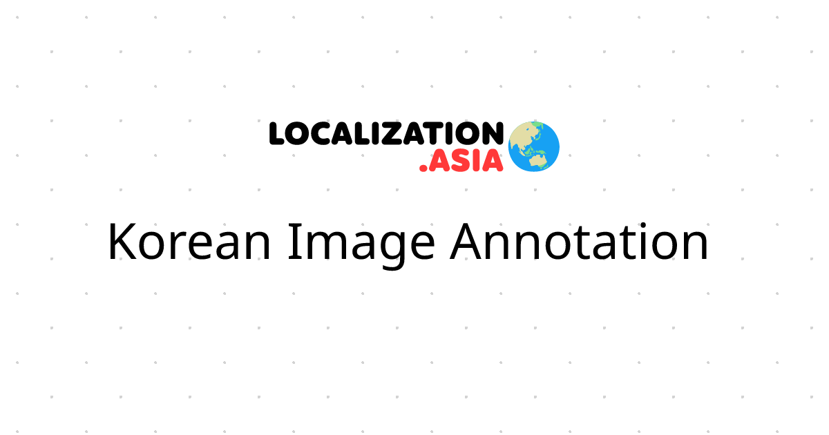 Korean Image Annotation 