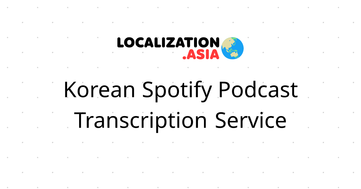 Korean Spotify Podcast Transcription Service