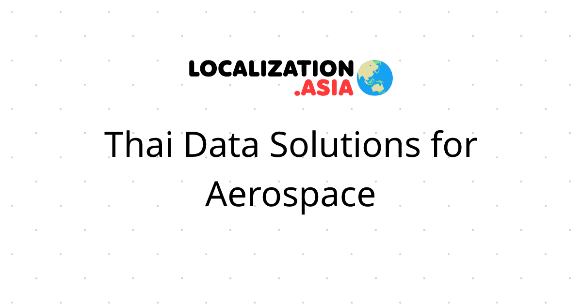 Thai Data Solutions for Aerospace