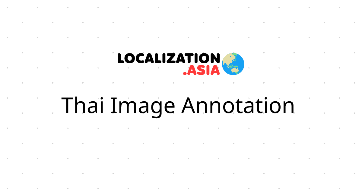 Thai Image Annotation 