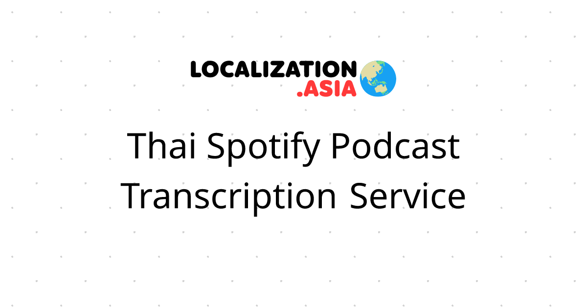 Thai Spotify Podcast Transcription Service