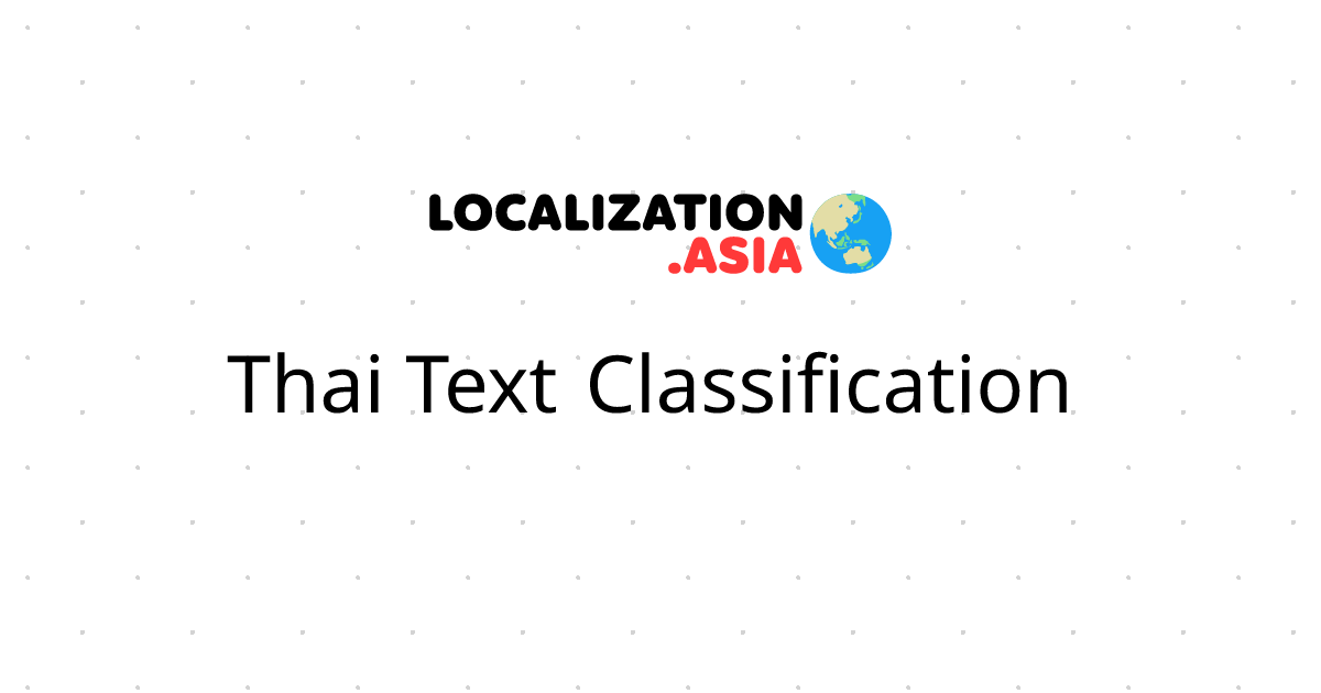 Thai Text Classification 