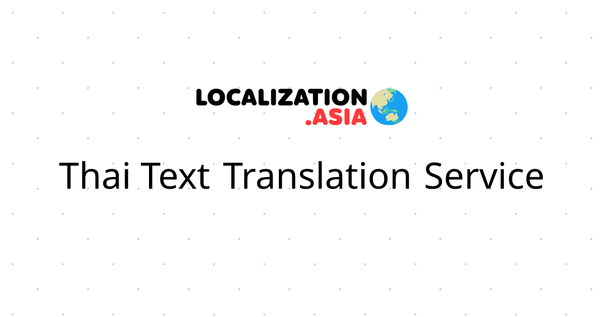 Thai Text Translation Service