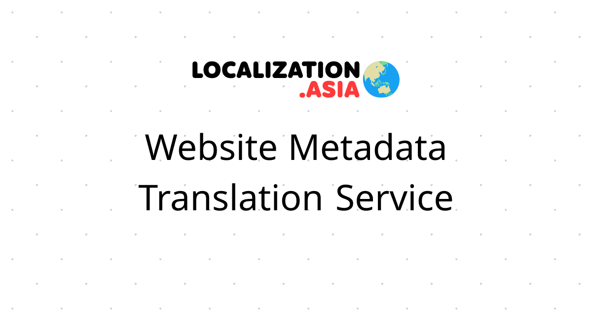 Website Metadata Translation Service